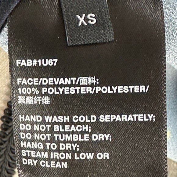 Lafayette 148 New York Scottie Painterly Dots Button Up Blouse- Black Green - XS - Picture 11 of 12